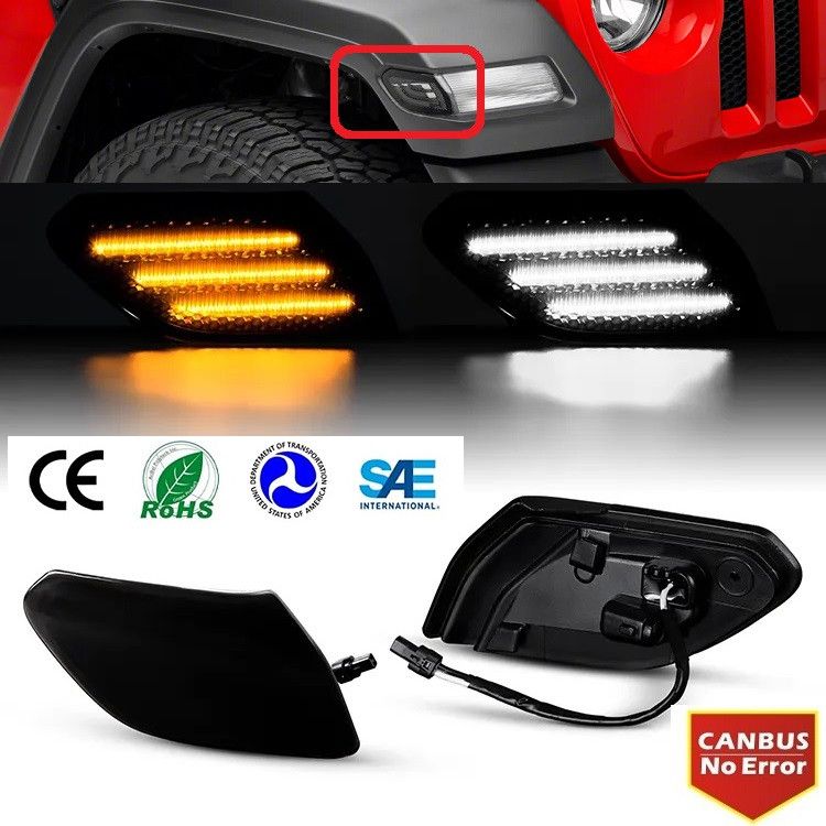 LED PREDNJI DYNAMIC MIGAVCI I DNEVNA SVETLA, TIPSKI - JEEP - SMOKE LENS PL202011470 Beograd Zemun